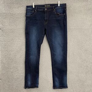 Nickel & Iron Jeans Men 38x31 Blue Dark Wash Straight Denim‎